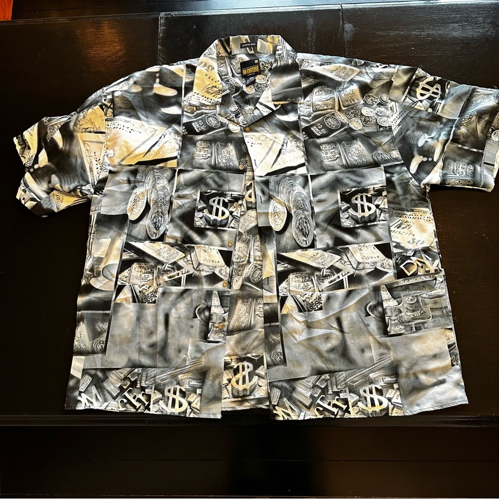 Vintage XXXL 3XL Gambling Vegas Money Rich Funny Vacation Retro daddy No Contest